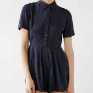 Urban Outfitters Button-Front Shirt Romper